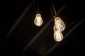 tři žárovky, žárovky, objekty, líný, světla, myšlenka, žárovka, tři, Krásná, elektrická lampa, osvětlovací zařízení