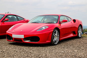 rosso, coupé sportiva ferrari, accanto, giorno, ferrari, supercar, stile, auto, veicolo, il motore, velocità