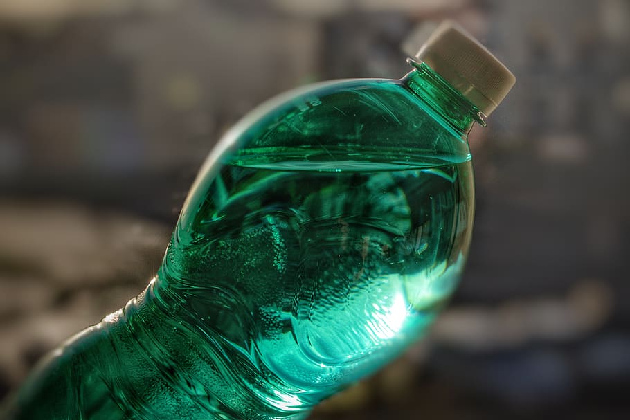 plastová láhev, voda, perlivá voda, minerální voda, Průhledná