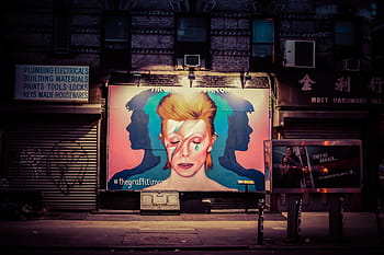 pouliční umění nástěnné malby, Nový, york city, pouliční umění, nástěnná malba, New York City, městský, město, graffiti, noc, nyc
