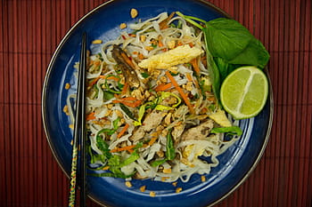 výstřel, pad thai nudle, tyčinky, režie, pad thai, nudle, jídlo pití, jídlo, plody moře, gurmán, Asie