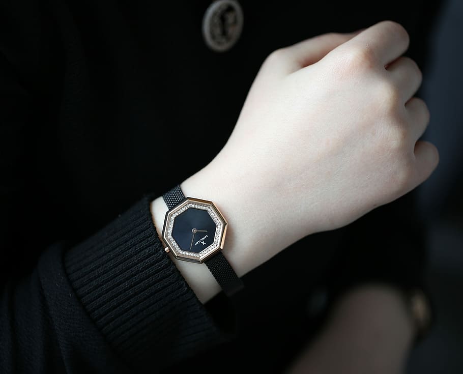 ženy, čas, šperky, design, stylový, milovat, produkt, Modelka, zlato