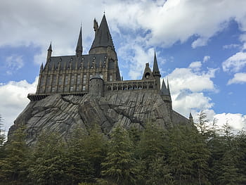 grey, brown, castle photography, hogwarts, castle, harry potter, osaka, universal studios