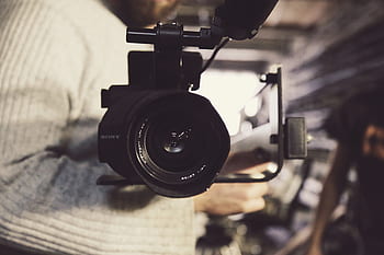 sony, video, Fotoaparát, objektiv, Výroba, společnost, kancelář, rozmazat, lidé, dívka