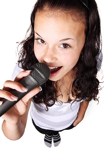 woman holding microphone, audio, female, girl, karaoke, microphone, music, party, people, pop, sing