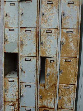 cabinet, locker, rusty, broken, old, rust, metal, rusted, decay, scrap, turned off