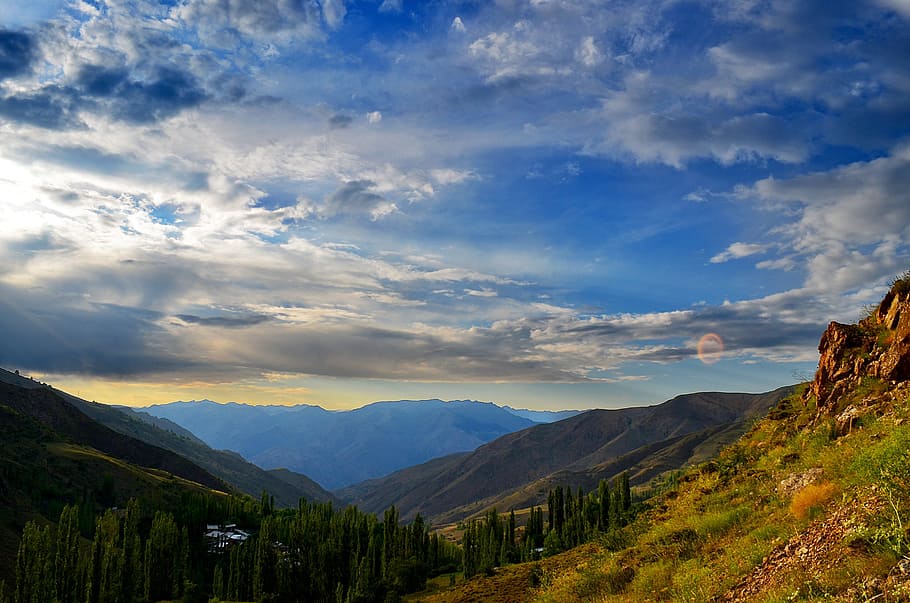 turkey, nature, landscape, kaçkars, natural turkey, landscapes nature, sky, grass, mountain, green, ispir