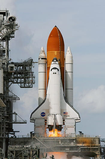 nasa space shuttle, taking, ground, space shuttle atlantis, liftoff, launch, flames, launchpad, rocket boosters, exploration, mission