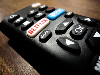 černé dálkové ovládání, netflix, dálkové ovládání, elektronický