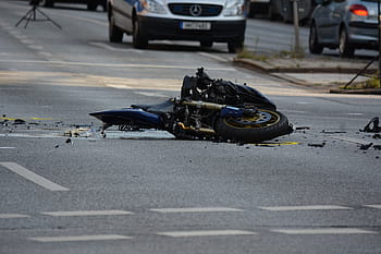 black, blue, motorcycle crash, road, motorcycle, accident, traffic, death, risk, car, street