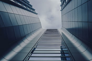 gray, concrete, building, white, clouds, daytime, architecture, infrastructure, sky, skyscraper, tower