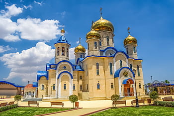 tamassos, biskup, ruské církve, kupole, tamassos biskup, zlatý, architektura, náboženství, ortodoxní, episkopeio, Kypr