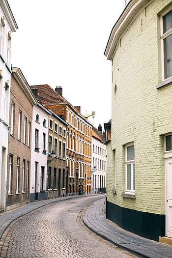 concrete, road, buildings, houses, building, structure, architecture, alley, street, building exterior, house