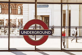 London, föld alatt, jel, királyok, kereszt, vasútállomás, központi, London., elfogott, canon 6d, 6d