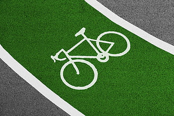 cyklus, pruh, zelená, piktogram, ikona, kolo, sport, minimální, závody, silnice