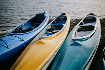 agua, lago, muelle, barco, caminar, canoa, kayak, de madera