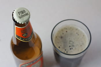 sörös üveg, highball üveg, Bezárás, fénykép, piwo, sezonowe, üveg, mellett, ivás, megtöltött, sör