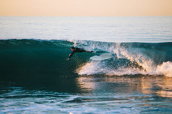 man surfing, daytime, sea, ocean, water, waves, nature, people, man, guy, adventure