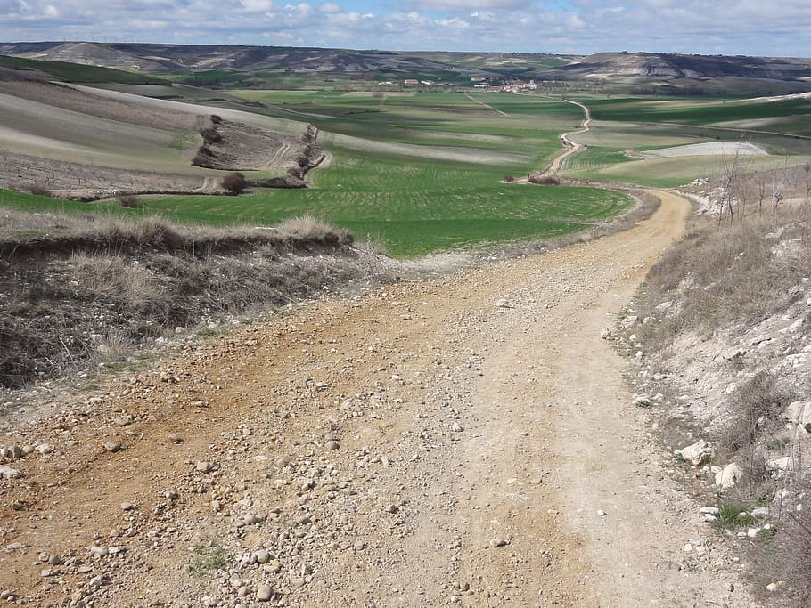 prázdný, silnice, během dne, santiago de compostela, pozemní komunikace