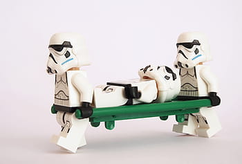 bílý, Černá, stormtrooper hračky, stormtrooper, lego, nosítka, smetí, kočárek, zdravotní péče, hvězdné války, zlo