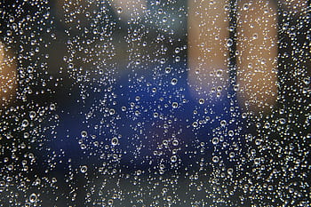 water dews, glass, Trickle, Rainy Season, Raindrops, the rainy season, seasonal, summer, defocused, backgrounds, abstract
