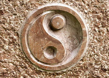 yin, yang ντεκόρ, yang, yin yang, σχετικά με, τσι γκονγκ, κινέζικα, πέτρα, αφηρημένη, αρμονία, σύμβολο