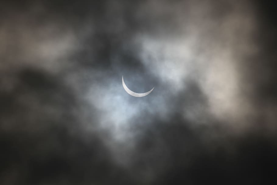 eclipse, solar, sky