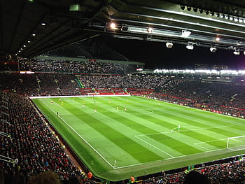 football, old trafford, Football, Old Trafford, manchester united, ground, soccer, england, stadium, spectator, sport, floodlit