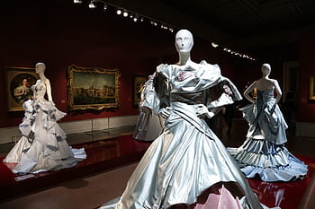 čtyři, figuríny, šaty, divadlo, manekýn, muzeum, umění, soudobé umění, lidé, drama, obrázek