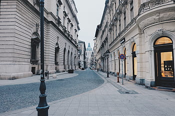 street, city, urban, facades, buildings, old, historic, lane, alley, road, cobblestones