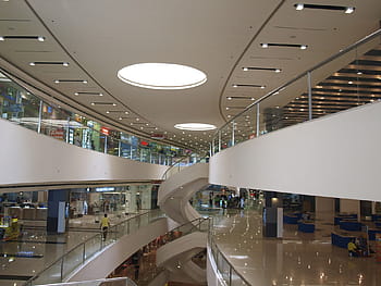mennesker, gå, inde, indkøbscenter, indre, arkitektur, handle ind, kommerciel, livsstil, boutique, indendørs