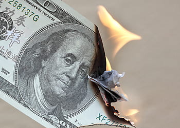 i soldi, bruciare, dollaro, rifiuto, finanza, fuoco, investimenti, prestito, moneta, Dollaro statunitense, mercato
