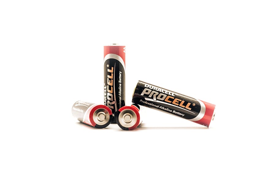 čtyři, akumulátory duracell procell aaa, baterií, Napájení, energie, objekty, technologie, elektřina, zásobování, akumulátoru, alkalické