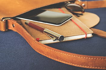 brown, gray, case pen, notebook, bag, leather goods, accessories, women's fashion, mobile phone, pen, fountain pen