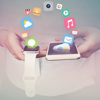 person, holding, gold iphone 6, silver apple, watch, apple, iphone, iwatch, apps, mobile, communication