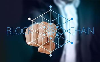 osoba, polohovací, loga řetězového řetězce, řetězového řetězce, data, záznam, prst, dotek, bloků, kryptograficky, řetěz
