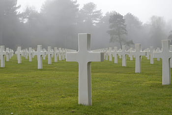 American, Cemetery, Landing, american cemetery, d day, commemoration, cross, normandy, tribute, falls, war