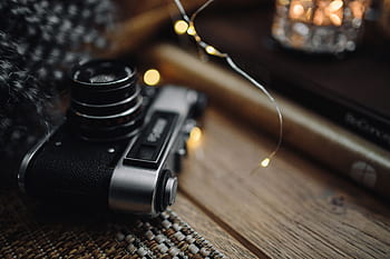 vintage, teh, buku, kamera, fotografi, mug, hygge, analog, peri lampu, lama