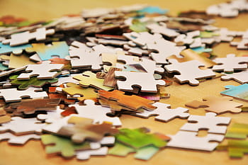 verschiedene Puzzleteile, Puzzleteile, Puzzle, die Geduld, Mesh, ineinander stecken, Speicherkarten abgedeckt mit, zusammensetzen, Zeitvertreib, große gruppe von gegenständen, keine Leute