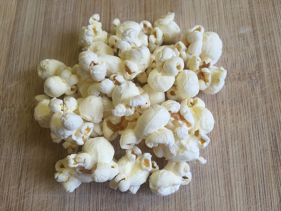 Popcorn, kernel, cibo, spuntino, Mais, pop, salutare, film, dolce, salato, mangiare