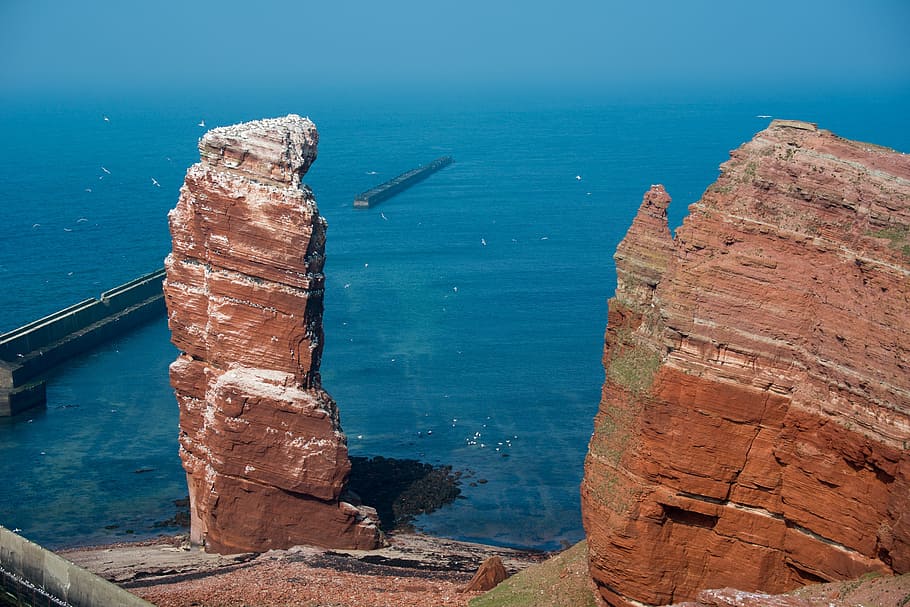 helgoland, lange anna, mořský ostrov, Severní moře, Skála, moře, kameny, krajina, útesy, Německo