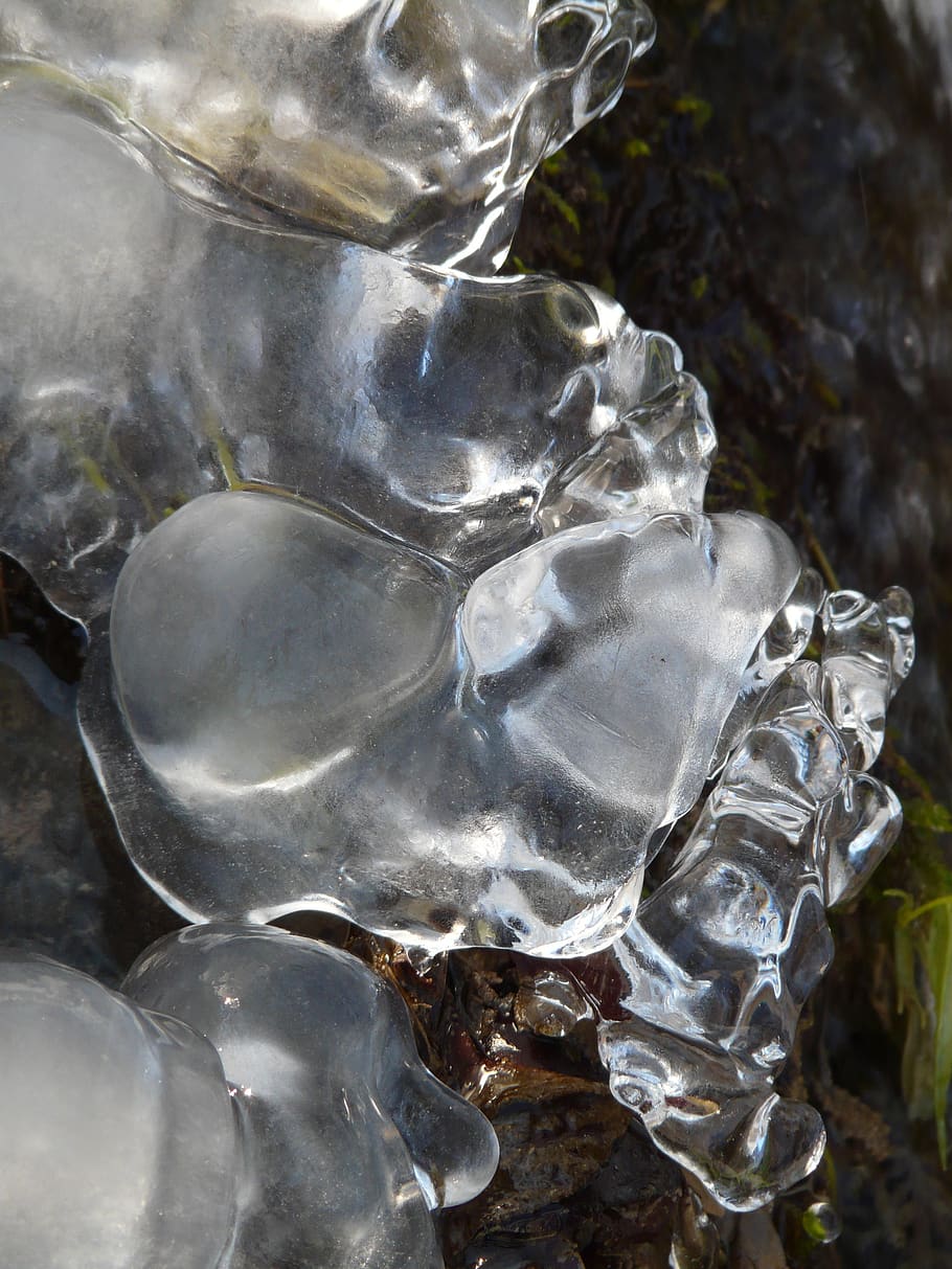 block of ice, water, eiskristalle, ice, crystals, iced, frozen, winter, cold, icy