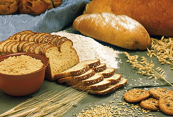 bruin gesneden brood, broden, granen, haver, gerst, tarwe, meel, volkoren brood, gezond eten, diëtetisch, Ontbijtgranen