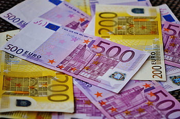 pengar, sedlar, anteckningar, euro, finansiera, sedel, kontanter