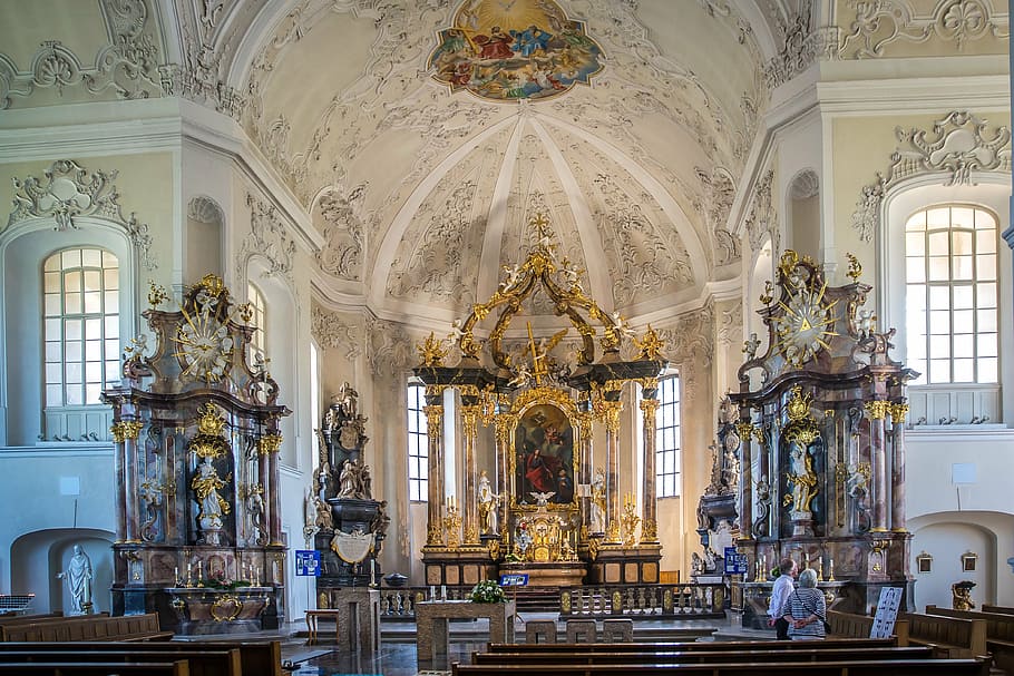 bruchsal, Εκκλησία του Αγίου Πέτρου, st peter, μπαρόκ, balthasar neumann, βωμός, Ρωμαιοκαθολικός, αρχιτεκτονική, ταξιδιωτικούς προορισμούς, αρχιτεκτονική στήλη, ιστορία