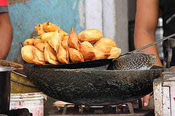 empanada na pánvi, jídlo, potravin, indické jídlo, samosas, smažené jídlo, smažený, samosa, večeře, oběd, naplněné