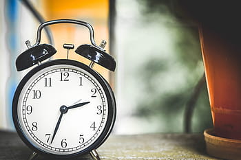 il giro, nero, incorniciato, bianca, sveglia analogica, 02:34, orologio, tempo, pausa